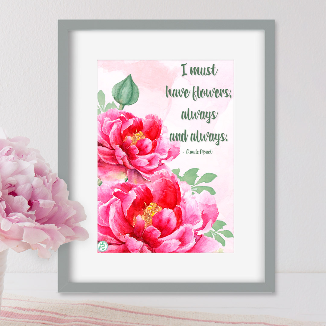 July's favorite quote and a new printable! - Hall Stirred Up