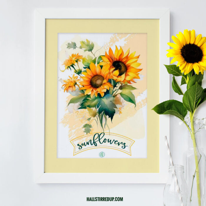 Download your free set of Sunflower Gift Tags! - Hall Stirred Up