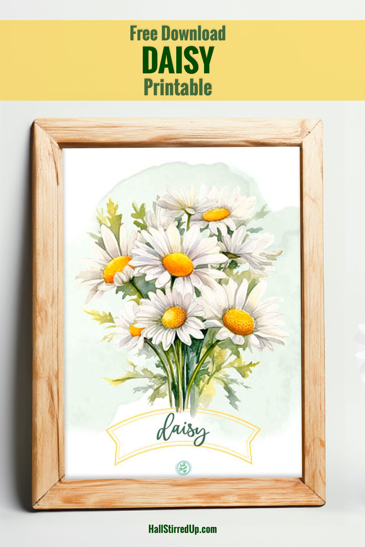 I love daisies Includes free printable