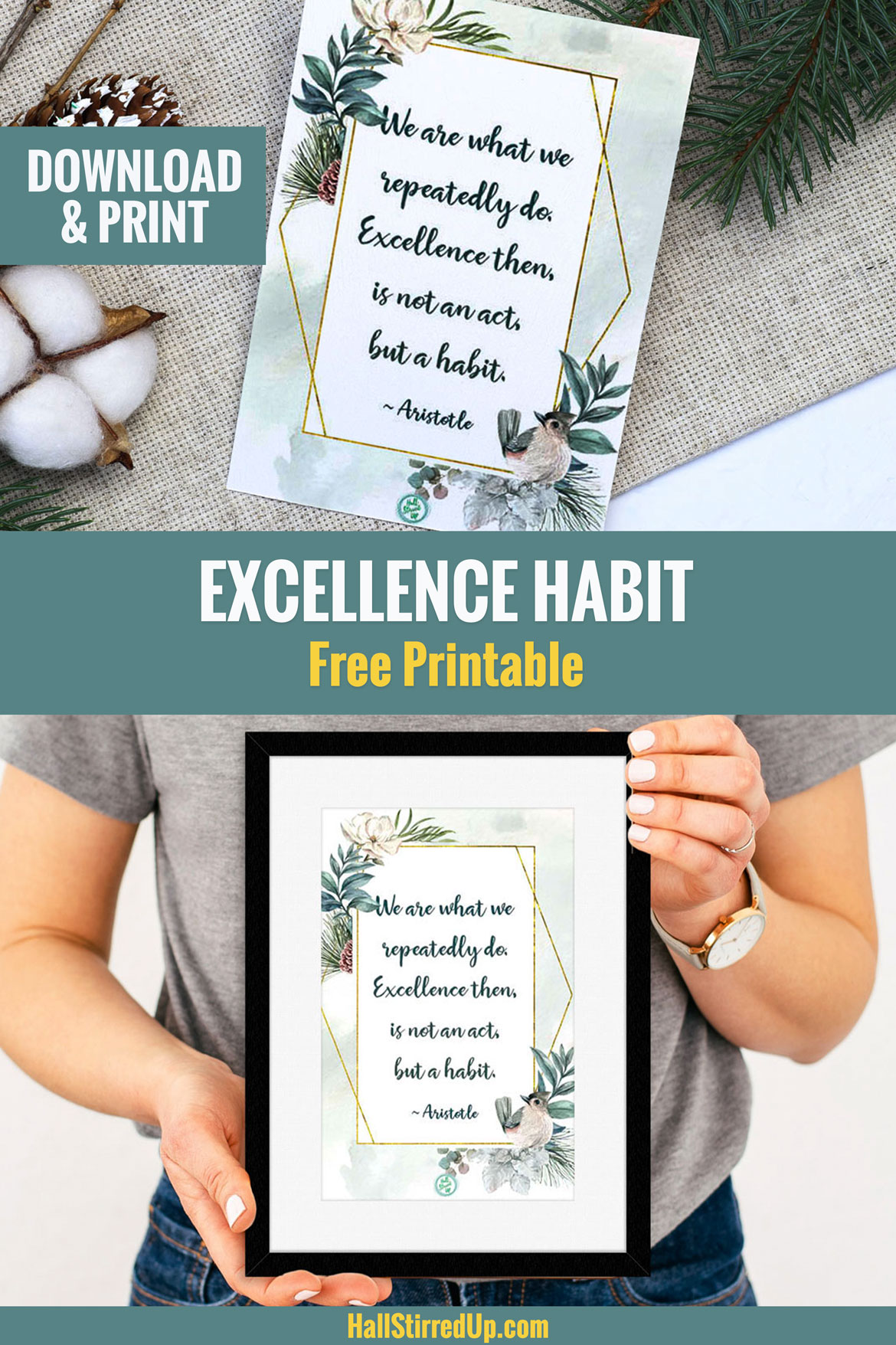 Build good habits to reach your goals Includes free printable