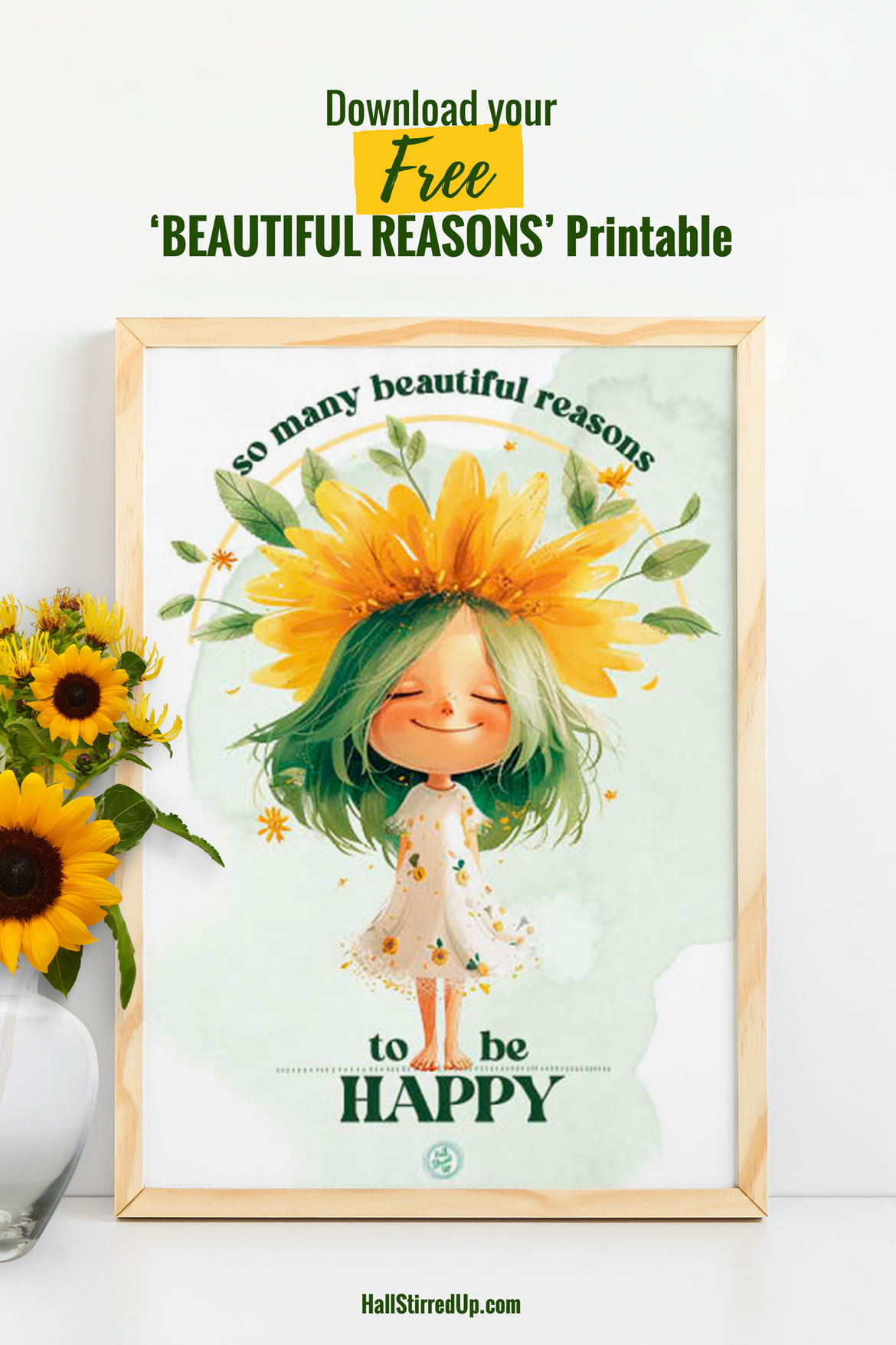 So many beautiful reasons Free Flower Child printable