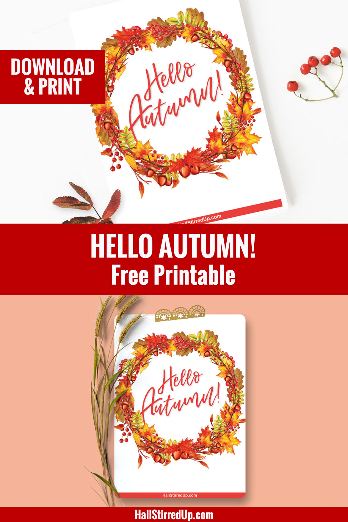 Top 10 Favorite things for Autumn and a free Hello Autumn printable