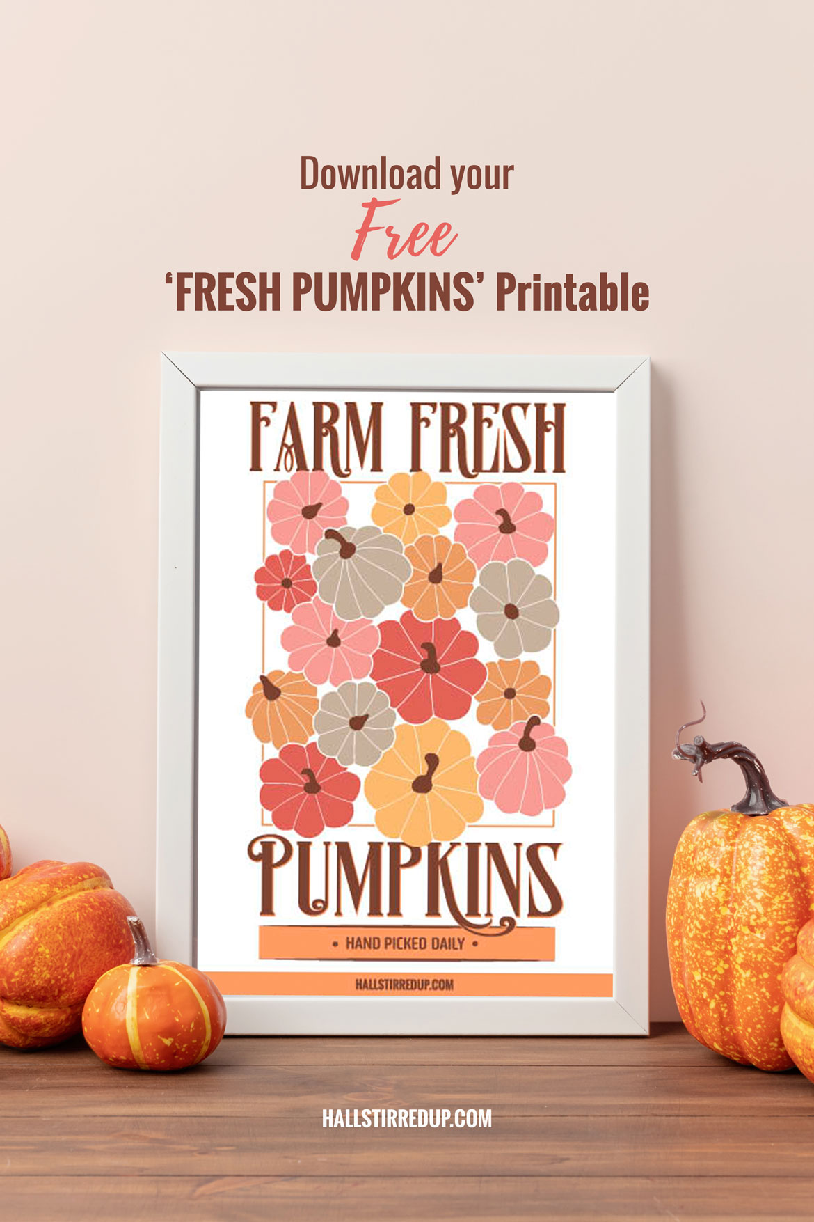 Farm fresh pumpkins Download your free printable sign