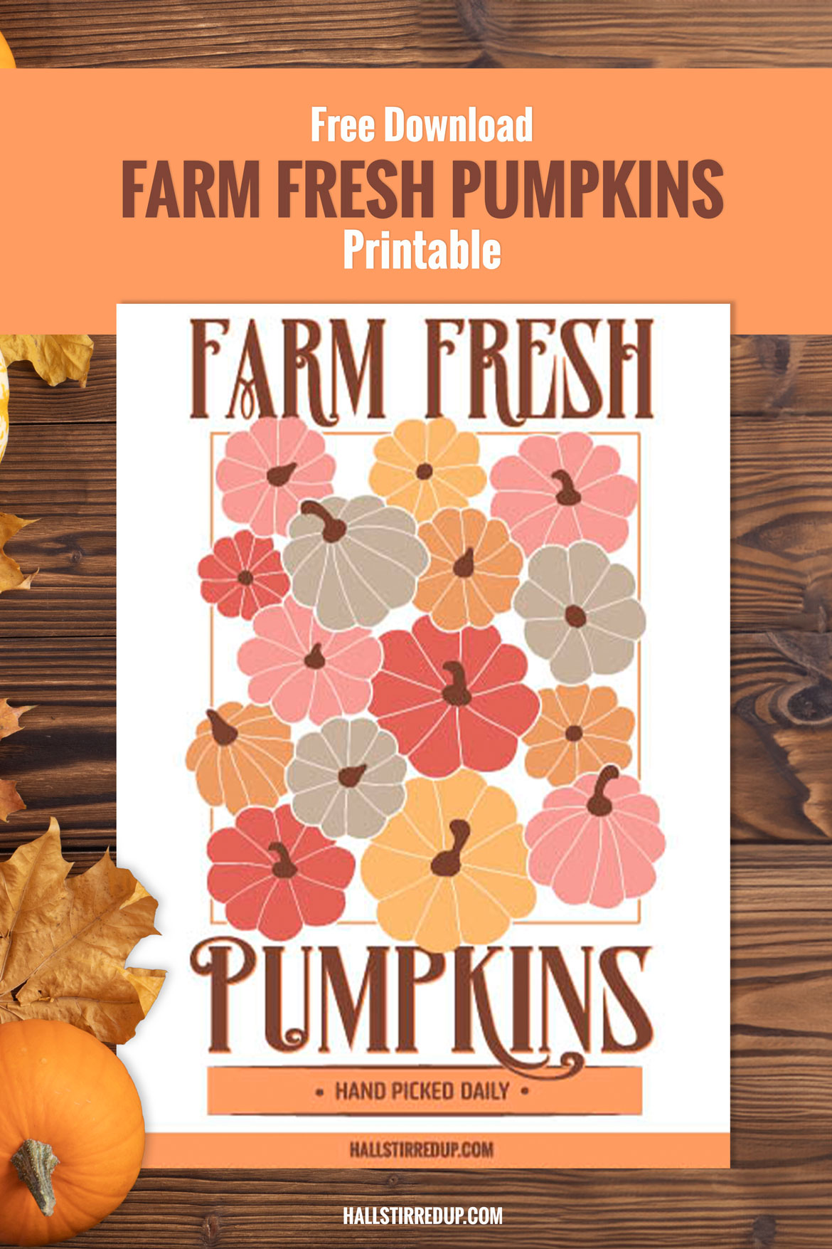 Farm fresh pumpkins Download your free printable sign