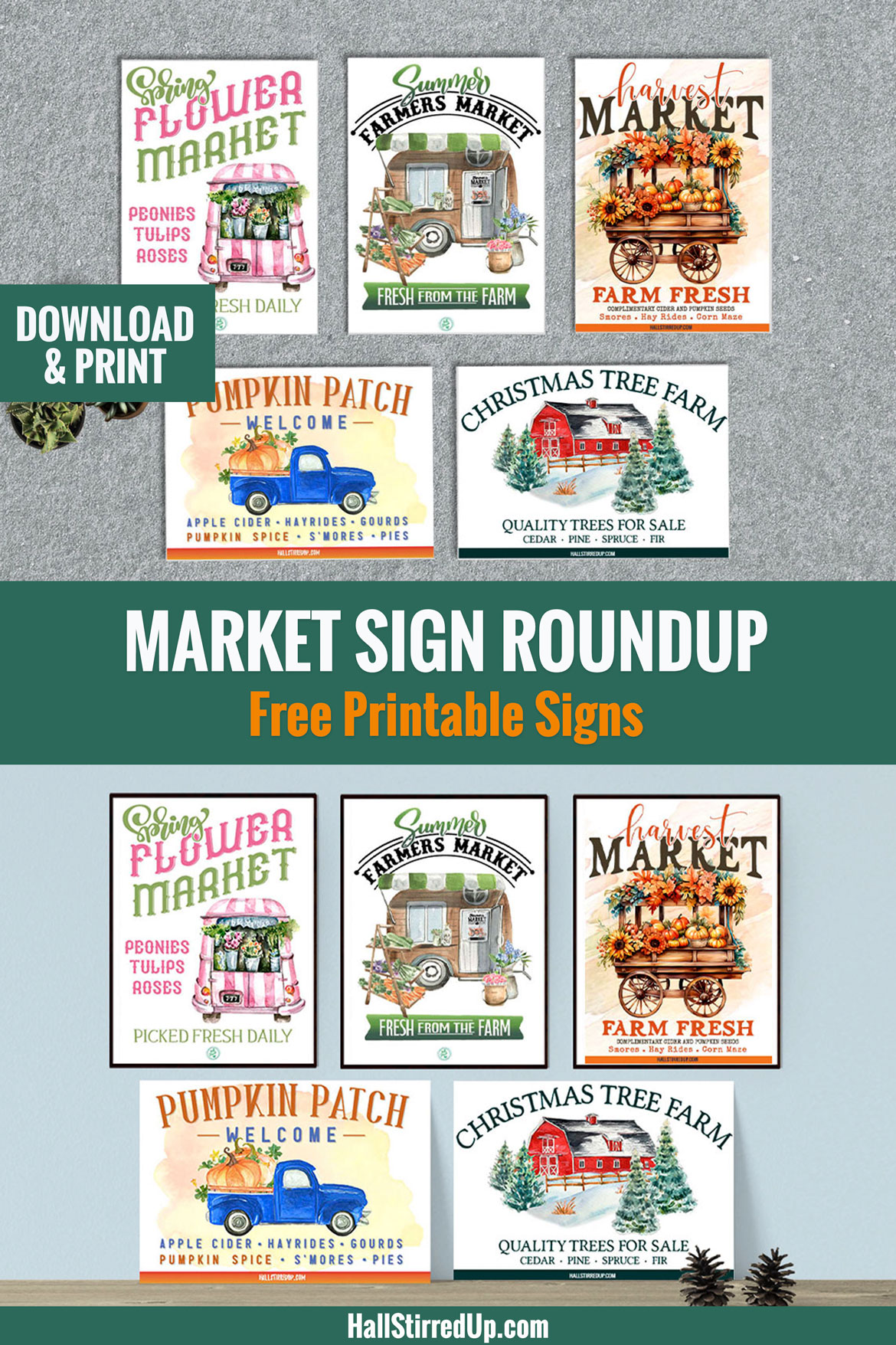 A market for every season! Fun decorative sign round-up