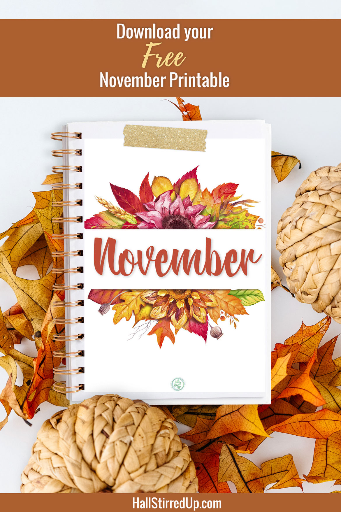 November is here ~ free printable and a bonus