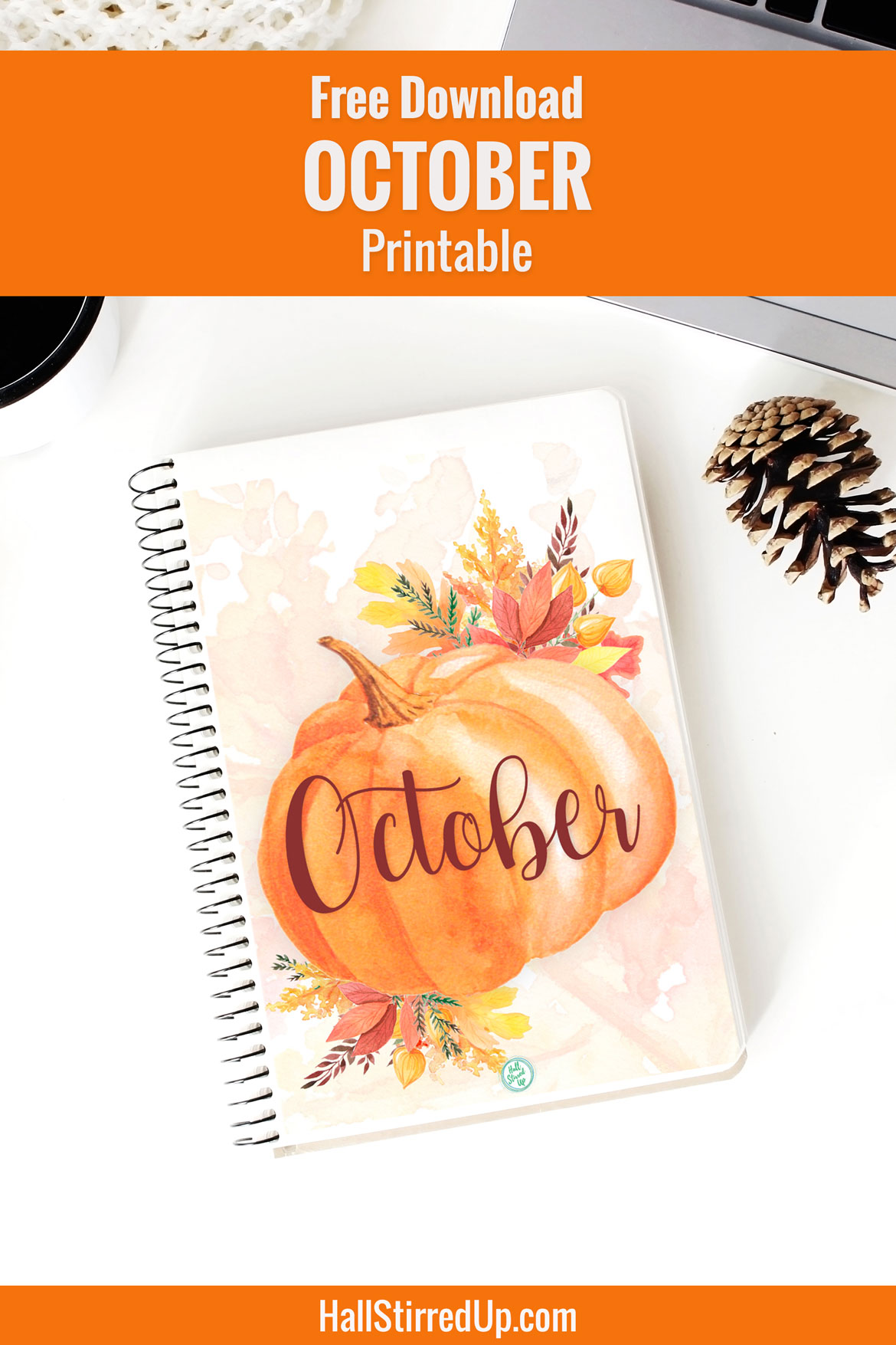 Greet October with a free pumpkin printable