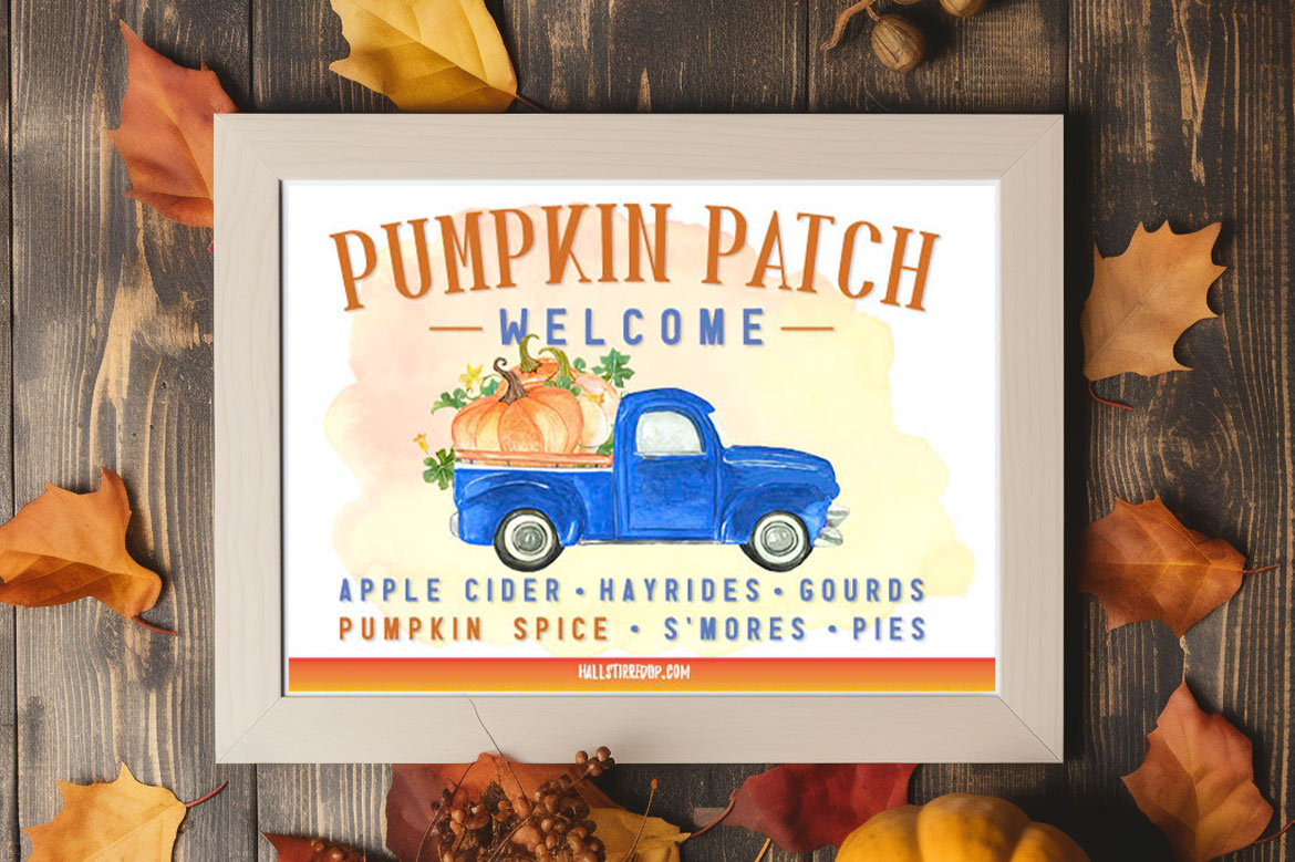 Welcome to the Pumpkin Patch! Download your free printable sign