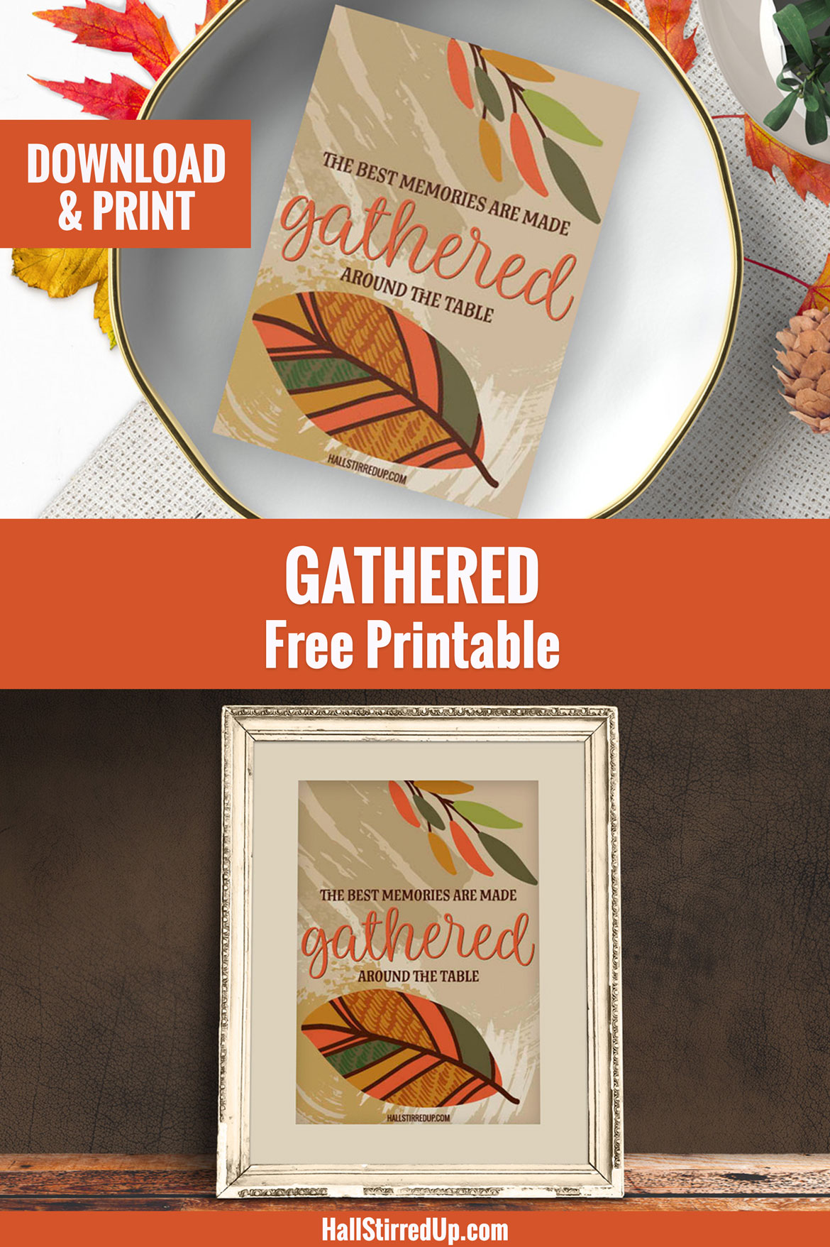 A time to gather and a pretty new printable