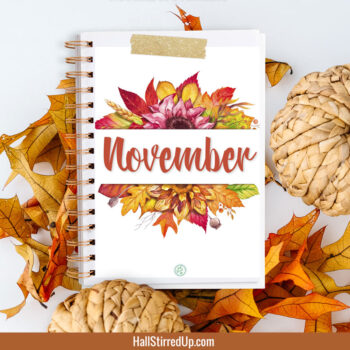 November is here - free printable and bonus