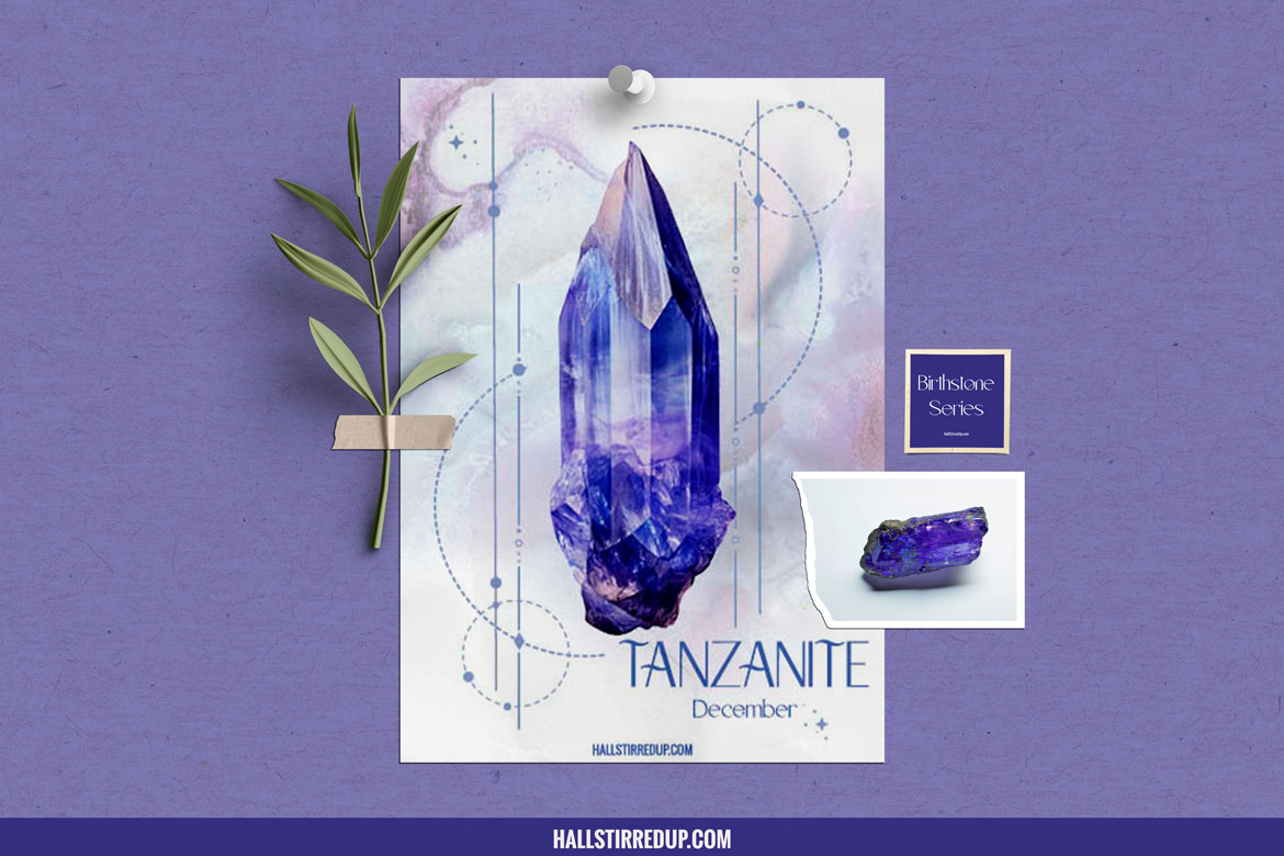 December Tanzanite is the final birthstone of the year – with free printable