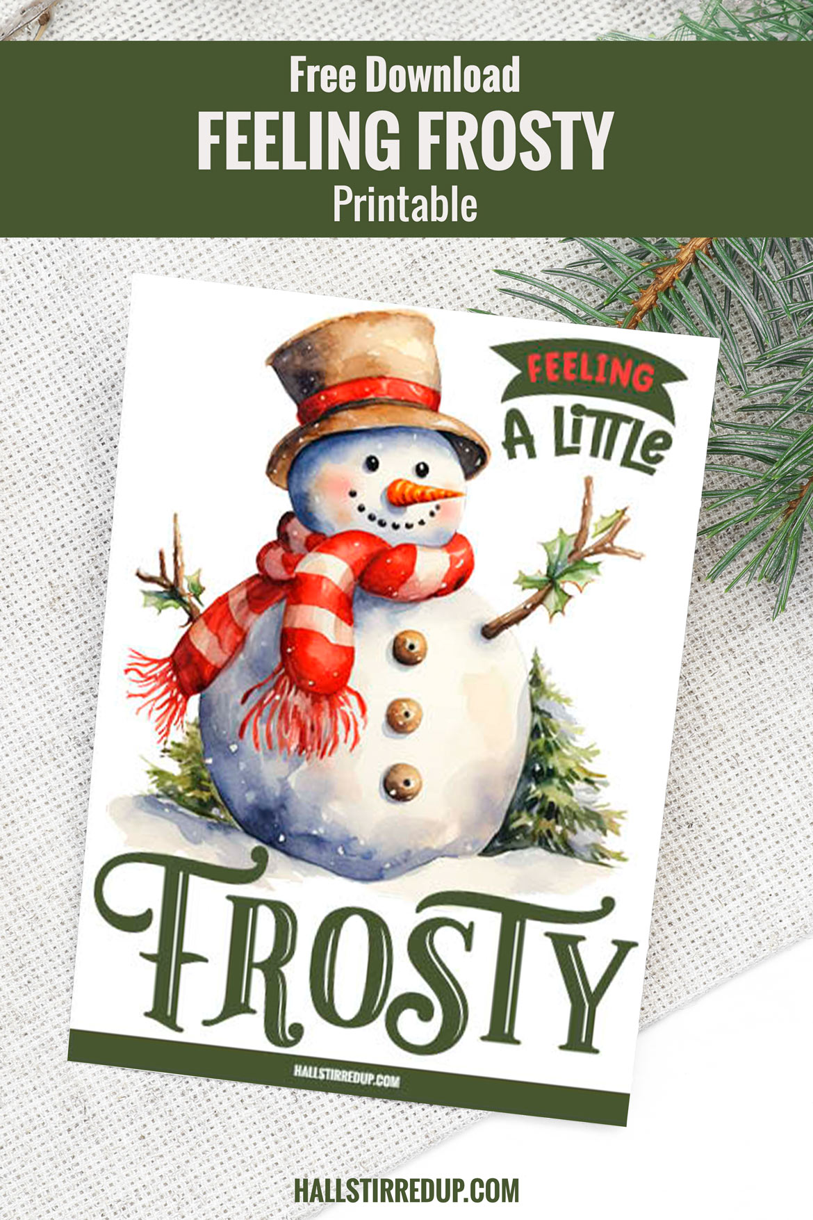 Feeling Frosty Download a free printable