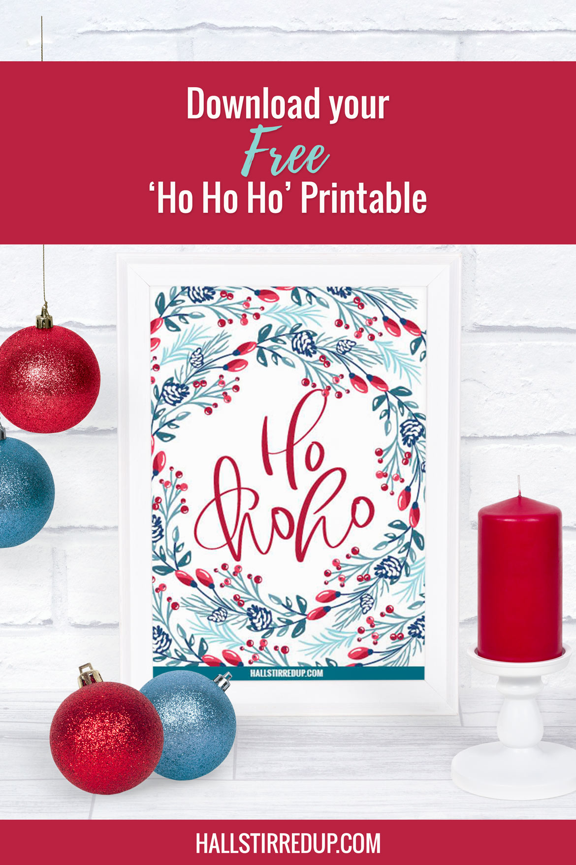 Happy Holidays! It's a Ho Ho Ho free printable