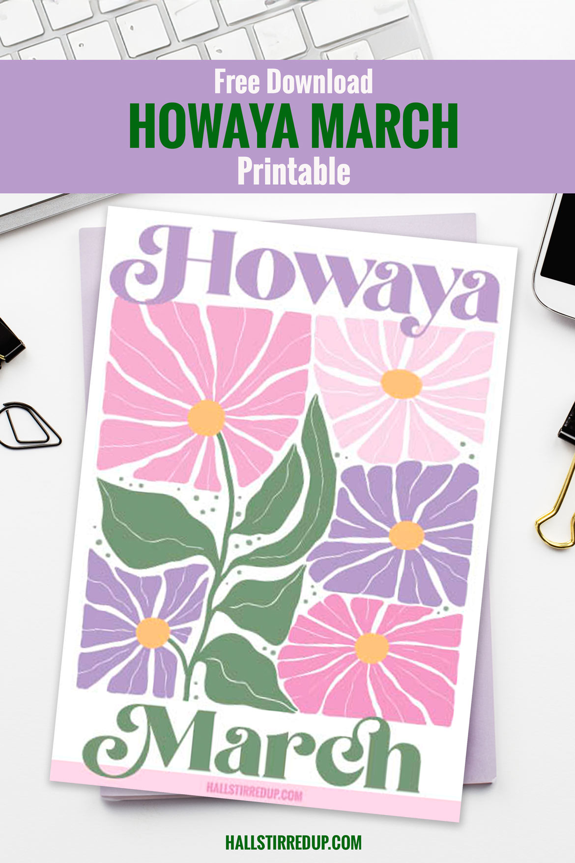 Say Howaya to March with a free printable