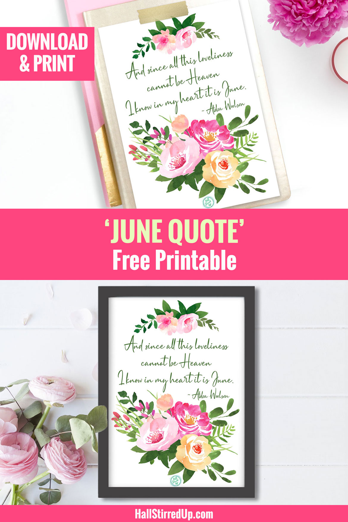 My Favorite June Quote and a free printable