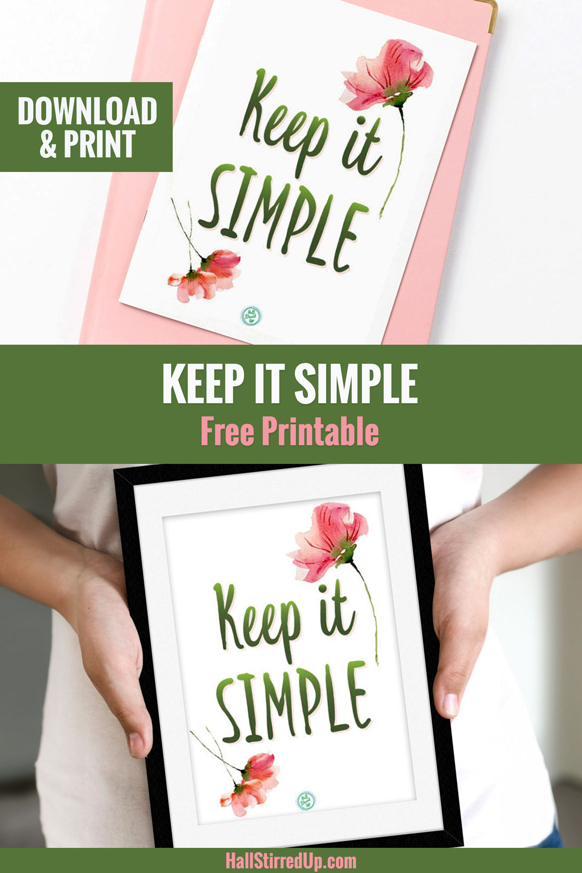 Enjoy Simple Pleasures Monthly Motivation includes printable